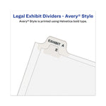 Avery-Style Preprinted Legal Side Tab Divider, 26-Tab, Exhibit C, 11 x 8.5, White, 25/Pack, (1373)