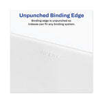 Avery-Style Preprinted Legal Side Tab Divider, 26-Tab, Exhibit H, 11 x 8.5, White, 25/Pack, (1378)
