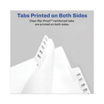 Avery-Style Preprinted Legal Bottom Tab Divider, 26-Tab, Exhibit K, 11 x 8.5, White, 25/PK
