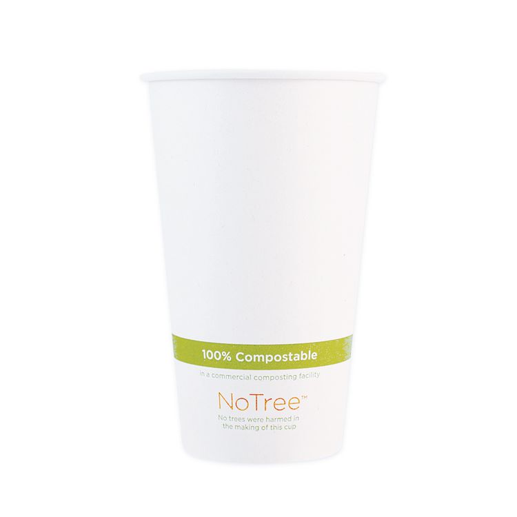 Notree Paper Hot Cups, 20 Oz, Natural, 1,000/carton