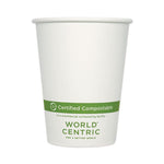 Paper Hot Cups, 12 Oz, White, 1,000/carton