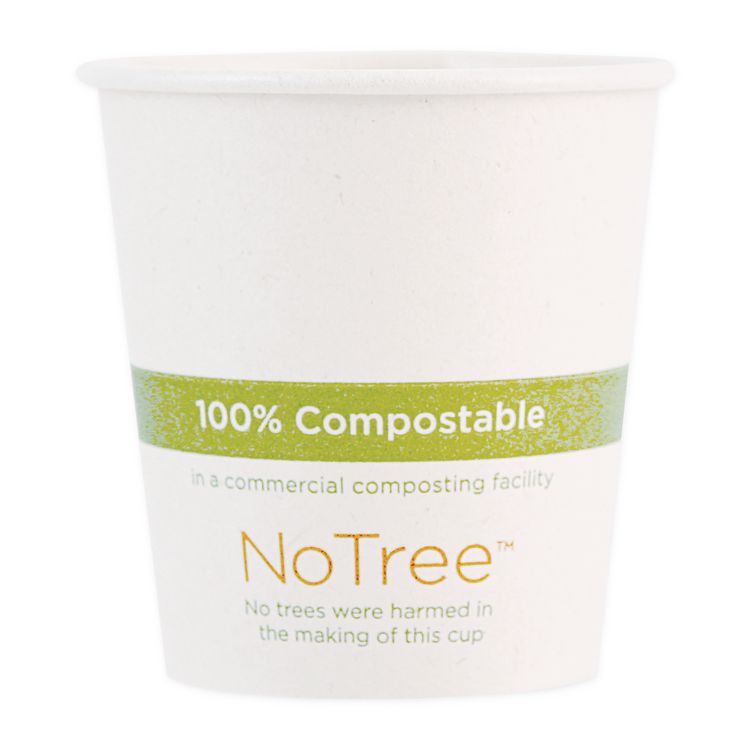Notree Paper Hot Cups, 6 Oz, Natural, 1,000/carton