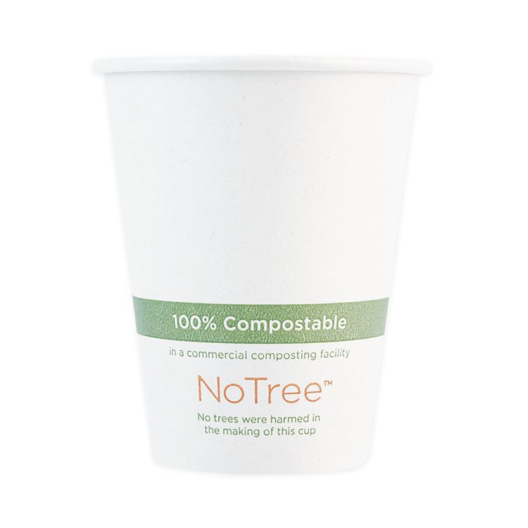 Notree Paper Hot Cups, 4 Oz, Natural, 1,000/carton