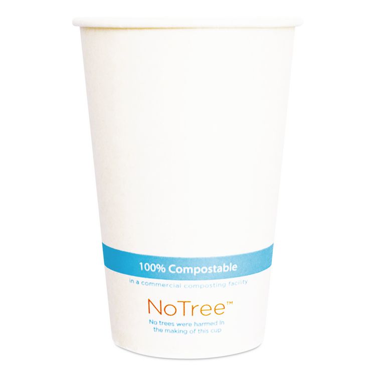 Notree Paper Cold Cups, 16 Oz, Natural, 1,000/carton