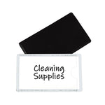 Slap-Stick Magnetic Label Holders, Side Load, 4.25 X 2.5, White, 10/pack