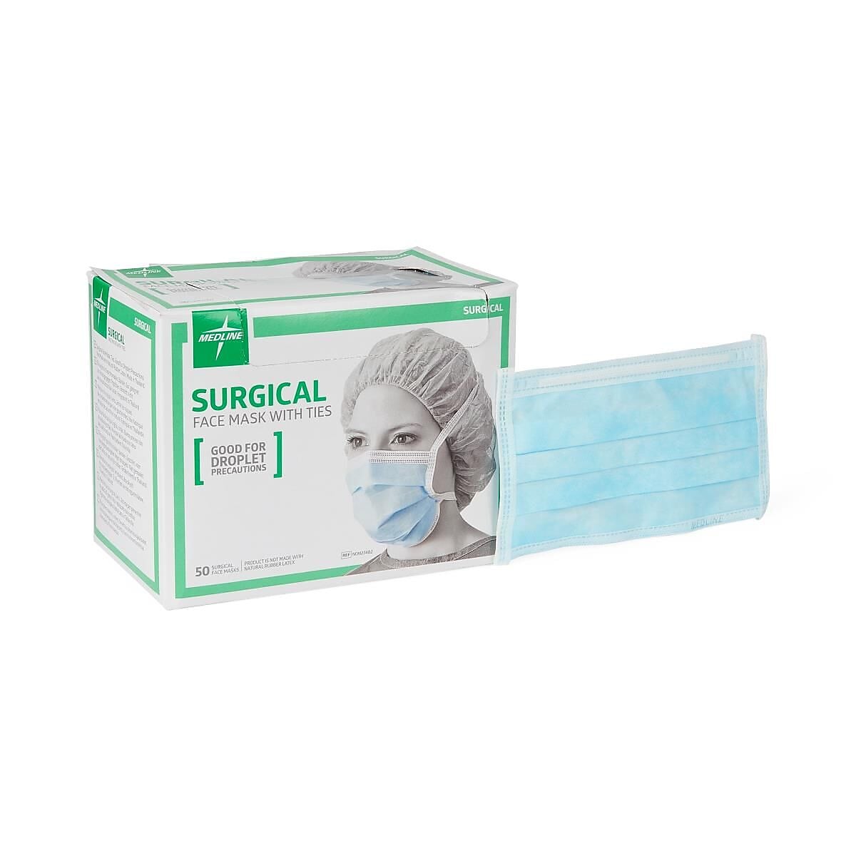 Medlite Surgical Face Masks, Blue, 50/Box (NON27402Z)