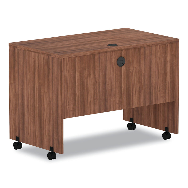 Alera® Valencia Series Mobile Workstation Desk, 41.38w x 23.63d x 30h, Modern Walnut