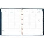 2025-2026 AT-A-GLANCE Signature 8.5" x 11" Academic Weekly & Monthly Planner, Faux Leather Cover, Navy