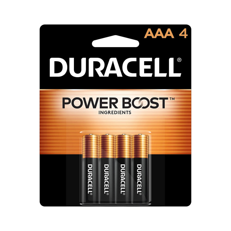 Duracell Coppertop AAA Alkaline Batteries, 4/Pack (MN2400B4Z)