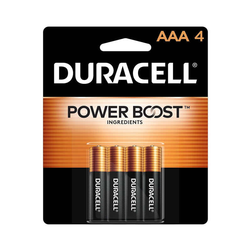 Duracell Coppertop AAA Alkaline Batteries, 4/Pack (MN2400B4Z)