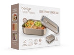 Bentgo MicroSteel Insulated Bento Box, Gold, 41 oz. (BGSTLCH-GD)