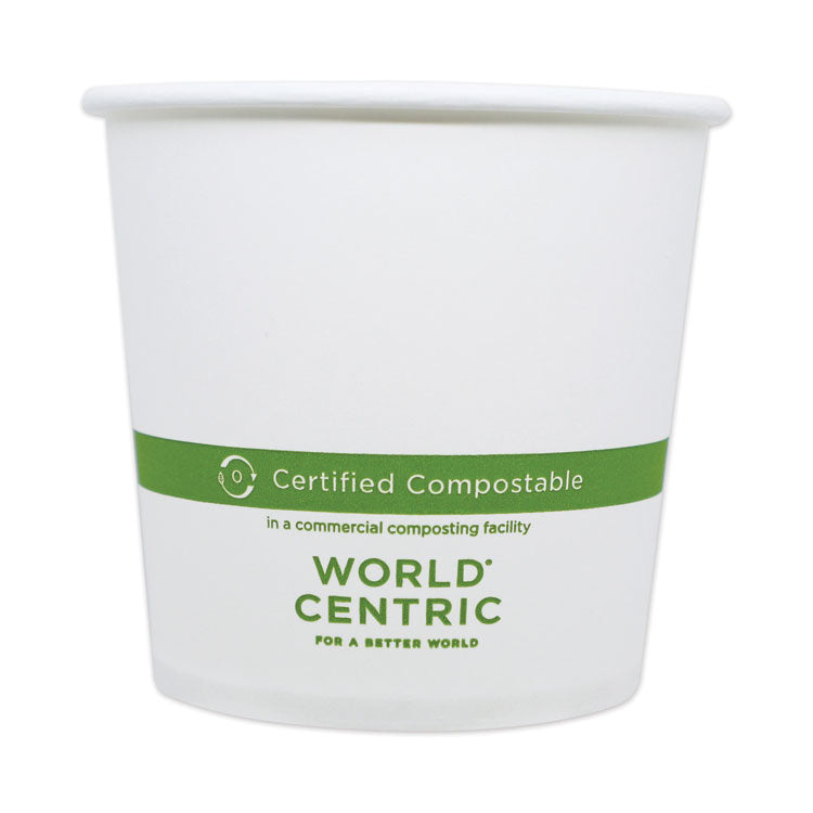 Paper Bowls, 24 oz, 4.4" Diameter x 4.4" h, White, 500/Carton