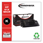 Remanufactured Black High-Yield MICR Toner, Replacement for 81XM (CF281XM), 25,000 Page-Yield