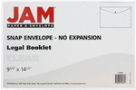 JAM Paper Premium Plastic Document File, Legal, Clear, 3/Pack (34830X3)