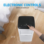 Coby 115-Volt 10,000 BTU (7,100 BTU DOE) Portable Air Conditioner, with Remote, White (CBPAC710)