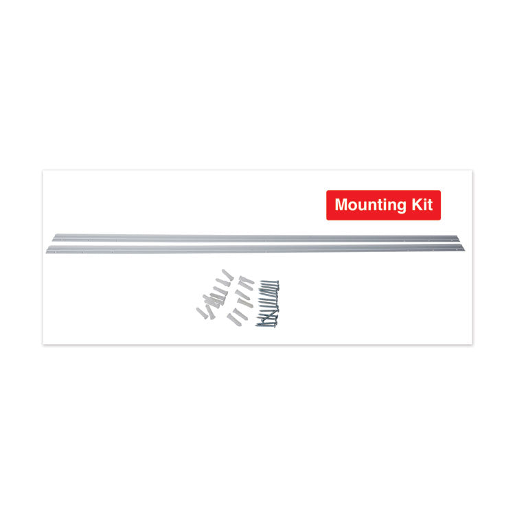 Frameless Magnetic Glass Marker Board, 72" x 48", White Surface