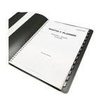 Monthly Planner, 11 x 8, Black Cover, 14-Month: Dec 2025 to Jan 2027