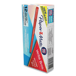 Write Bros. Ballpoint Pen, Stick, Medium 1 Mm, Red Ink, Red Barrel, Dozen