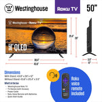 Westinghouse 50" Edgeless QLED 4K Ultra HD Roku TV (WR50QX400)
