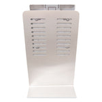 Hand Sanitizer Stand With Hands Free Dispenser, 1,000 Ml, 12 X 16 X 51, Silver/white/black