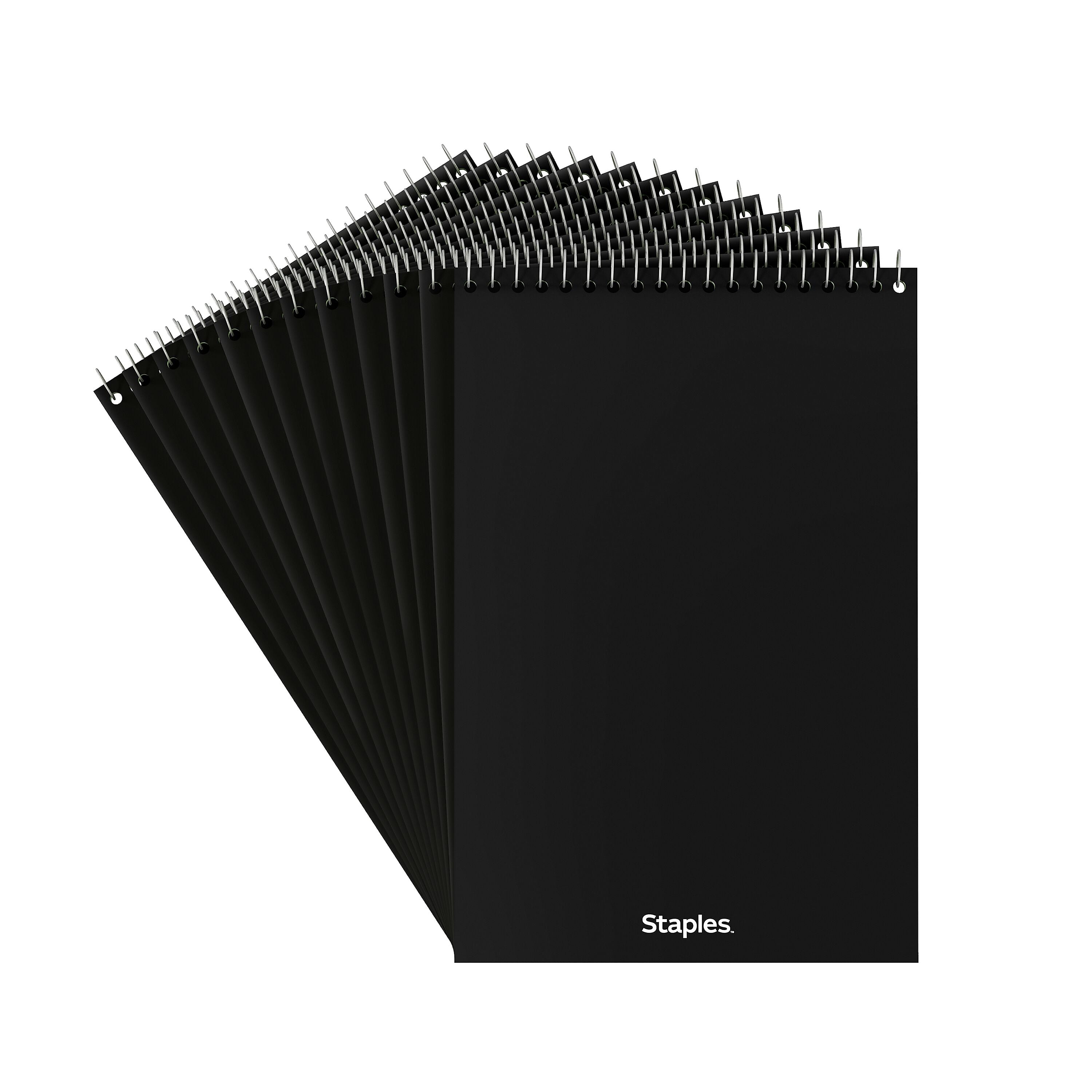 Staples Steno Pads, 6" x 9", Gregg Ruled, Green, 80 Sheets/Pad, 72 Pads/Carton (TR57353CT)