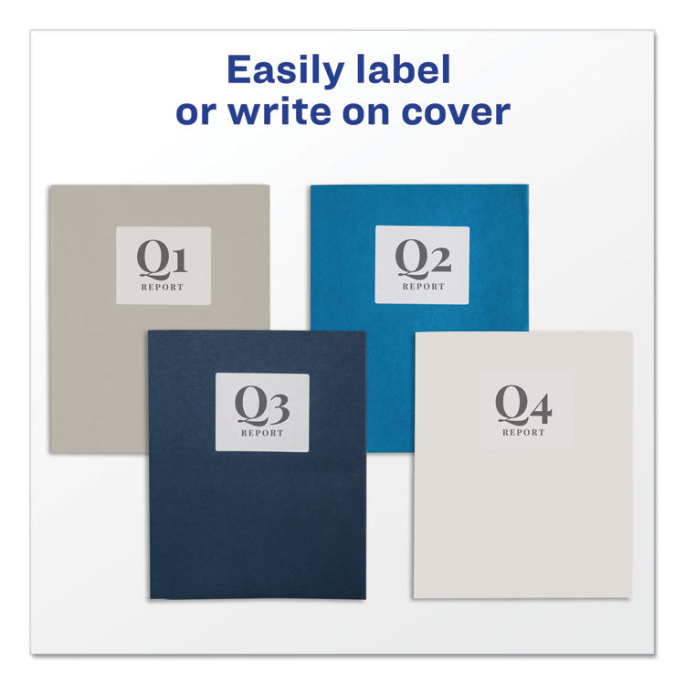 Two-Pocket Folder, 40-Sheet Capacity, 11 X 8.5, White, 25/box