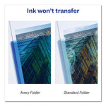 Plastic Two-Pocket Folder, 20-Sheet Capacity, 11 X 8.5, Translucent Blue