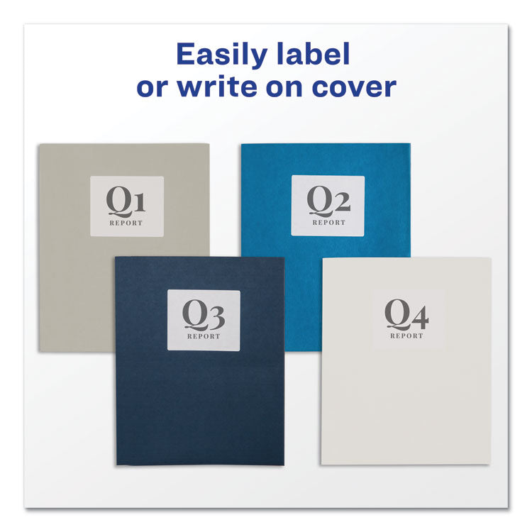 Two-Pocket Folder, 40-Sheet Capacity, 11 X 8.5, Gray, 25/box
