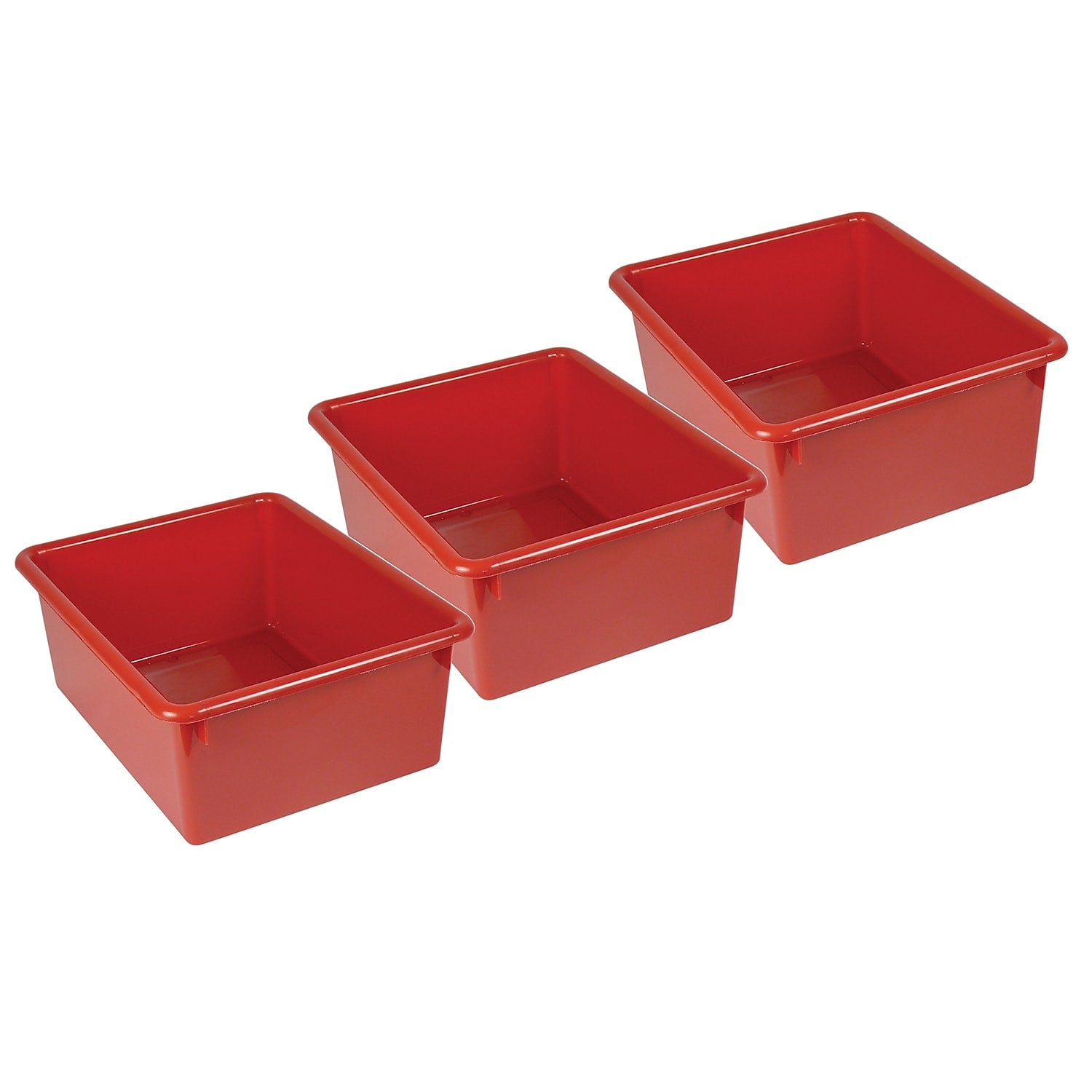 Romanoff Stowaway Plastic 5" Letter Box, Red, Pack of 3 (ROM16102-3)
