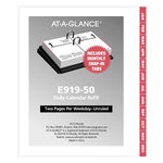 2026 AT-A-GLANCE 3.75" x 3" Daily Calendar Refill Pages, White/Black (E919-50-26)