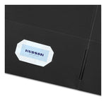 Two-Pocket Folder, 40-Sheet Capacity, 11 X 8.5, Black, 25/box