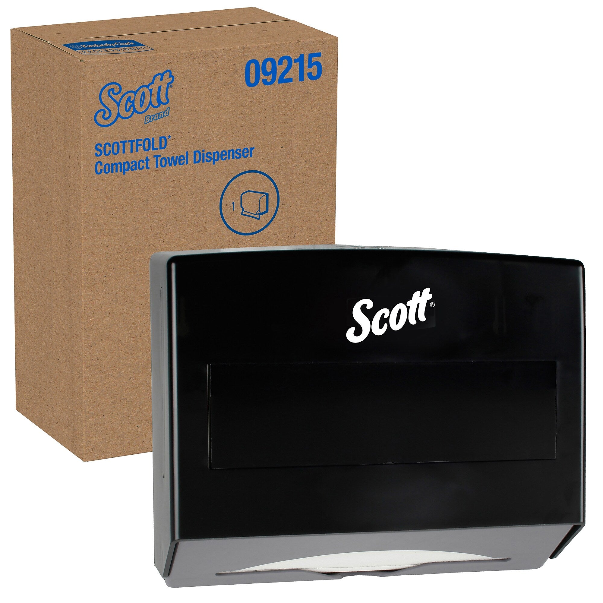 Scott Scottfold Folded Towel Dispenser, Black (09215)