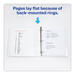 Heavy-Duty Non Stick View Binder With Durahinge And Slant Rings, 3 Rings, 2" Capacity, 11 X 8.5, White, 4/pack