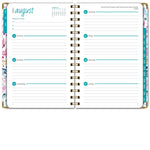 2025-2026 Global Printed Products Boho Ikat 5.5" x 8" Weekly & Monthly Planner, Paper Cover, Multicolored (NAD26-58-83)