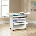Sauder Craft Pro Series Craft Cart, White (417047)