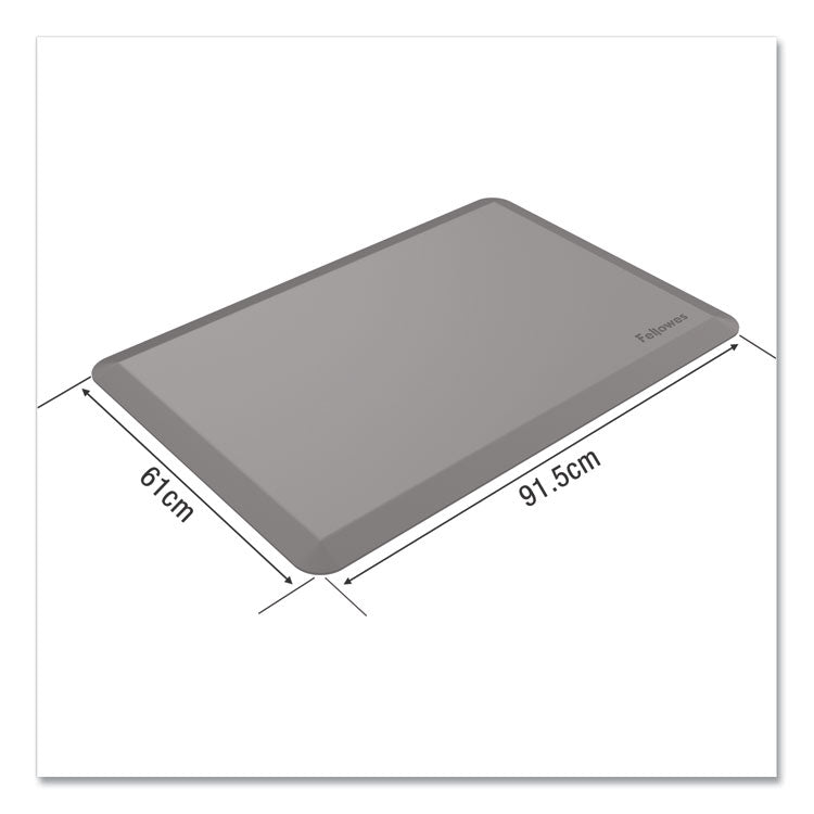 Anti-Fatigue Wellness Mat, Rectangular; Beveled Edges, 36 X 24, Black