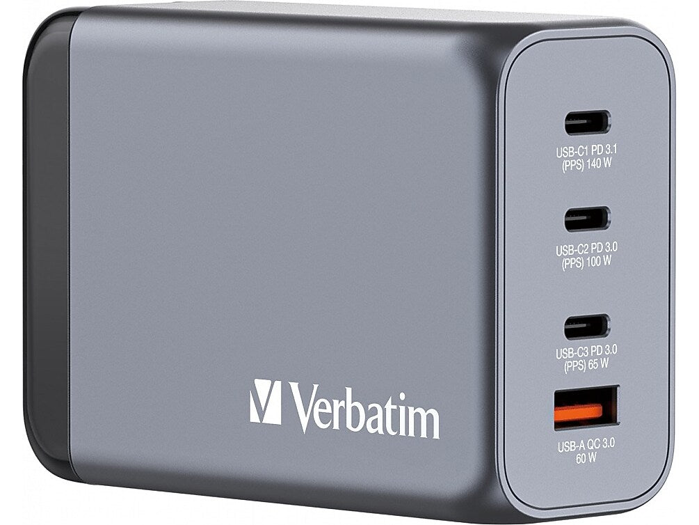 Verbatim USB Type-A/USB Type-C Wall Charger, Gray (32205)