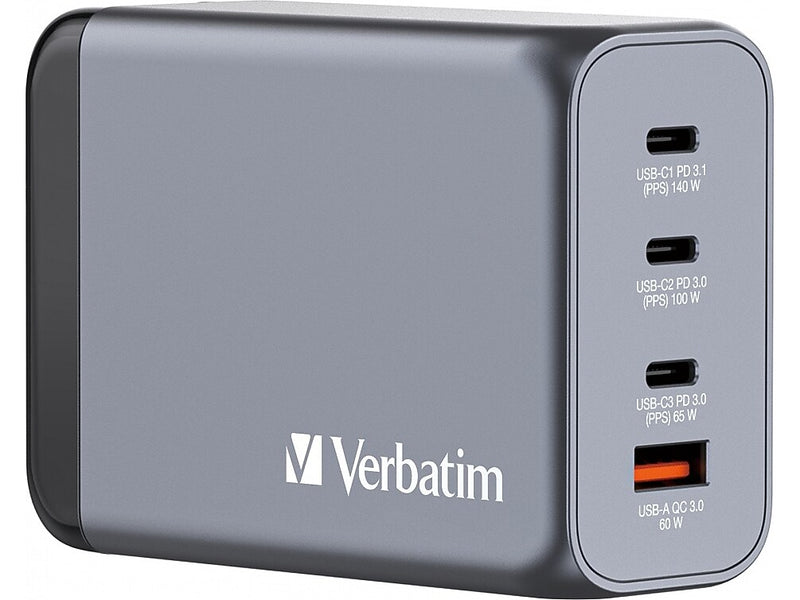 Verbatim USB Type-A/USB Type-C Wall Charger, Gray (32205)