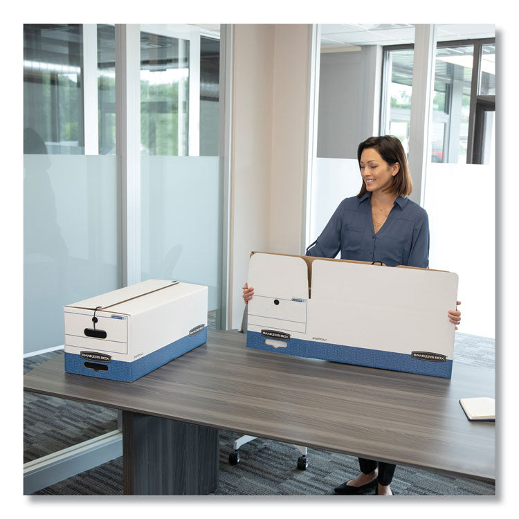 Stor/file Medium-Duty Strength Storage Boxes, Letter Files, 12" X 24.13" X 10.25", White, 20/carton
