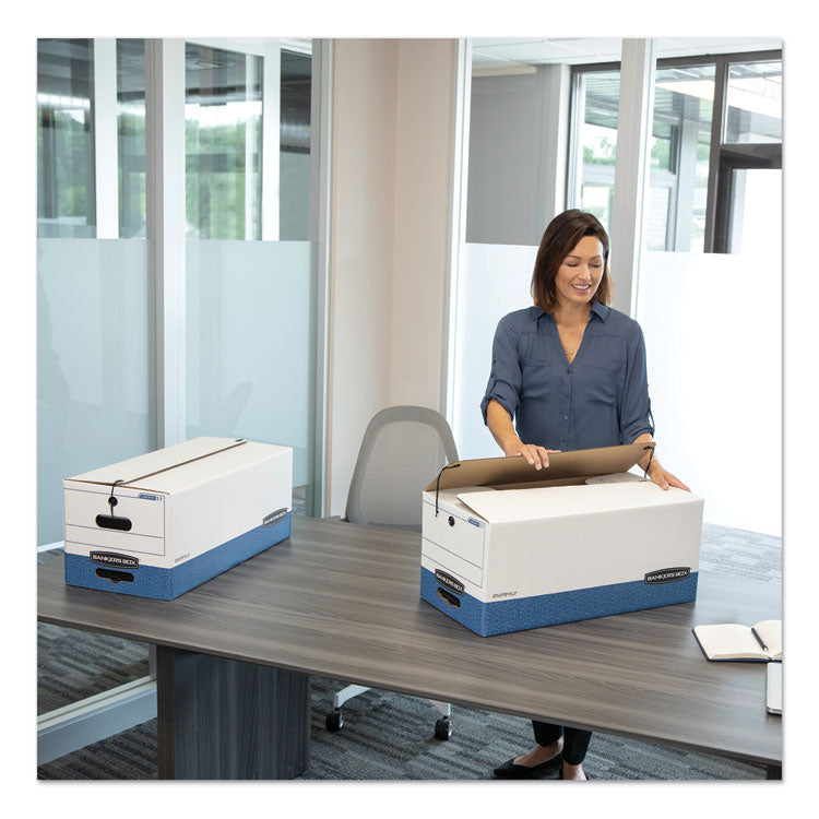 Stor/file Medium-Duty Strength Storage Boxes, Letter Files, 12" X 24.13" X 10.25", White, 20/carton