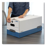 Stor/file Medium-Duty Strength Storage Boxes, Letter Files, 12" X 24.13" X 10.25", White, 20/carton
