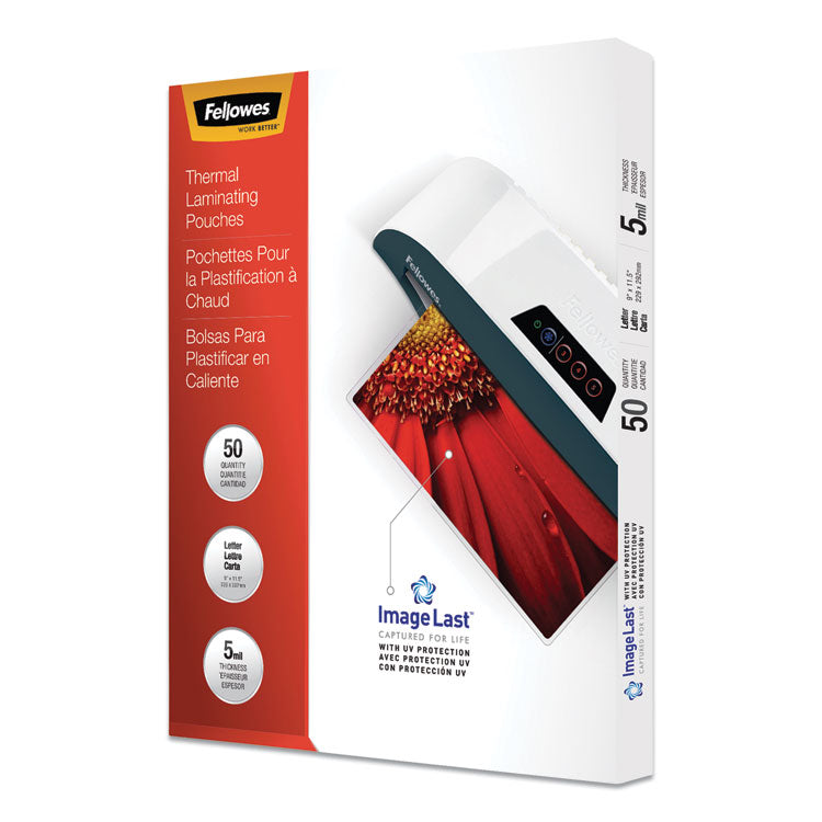 Imagelast Laminating Pouches With Uv Protection, 5 Mil, 9" X 11.5", Clear, 50/pack