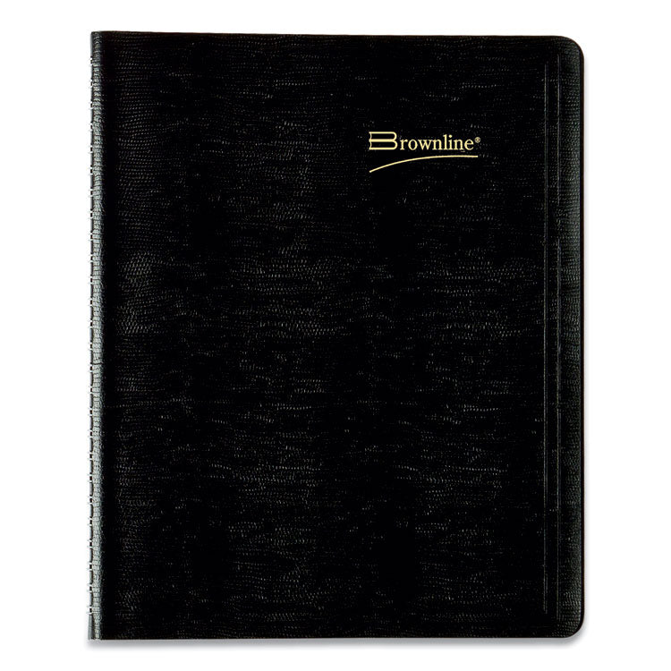 Essential Collection 14-Month Ruled Monthly Planner, 8.88 x 7.13, Black Cover, 14-Month: Dec 2024 to Jan 2026
