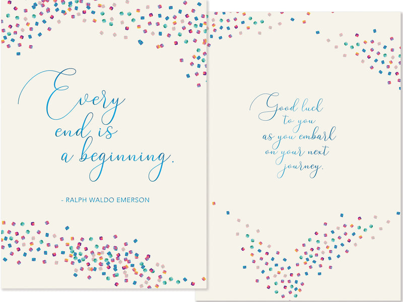 Better Office Retirement Card with Envelope, 7" x 5", Multicolor (64627-1PK)