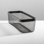 mDesign Steel Organizer, Matte Black (25960)