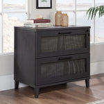 Sauder Tiffin Line Commercial 2-Drawer Lateral File Cabinet, Letter/Legal Size, Lockable, 31"W x 20"D, Raven Oak (433269)