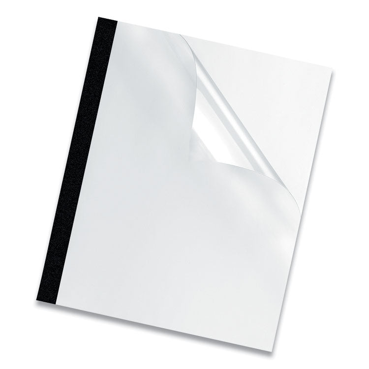 Thermal Binding System Presentation Covers, Clear, 121 to 180 Sheet Capacity, 11 x 8.5, Unpunched, 10/Pack