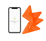 Rocketbook Beacons Reusable Stickers Whiteboard Notes, Orange (BEA-A4-K)