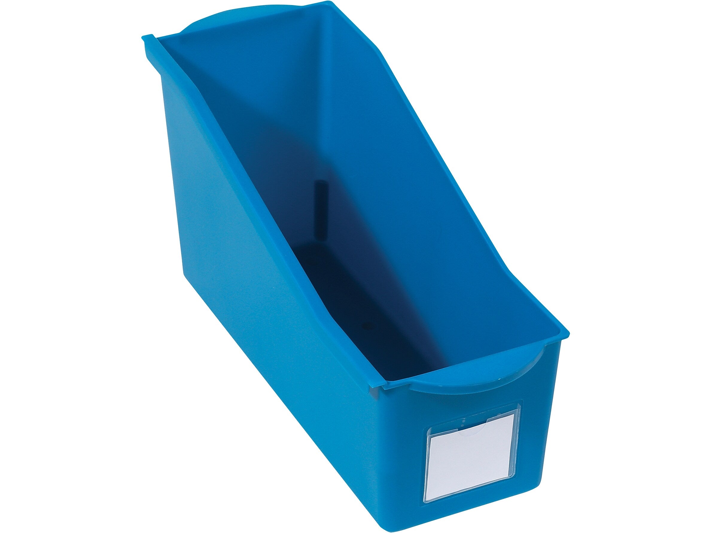 Deflect-O Polypropylene Book Bin, 7.35" x 5.34" x 14.2", Blue (39508BLU)