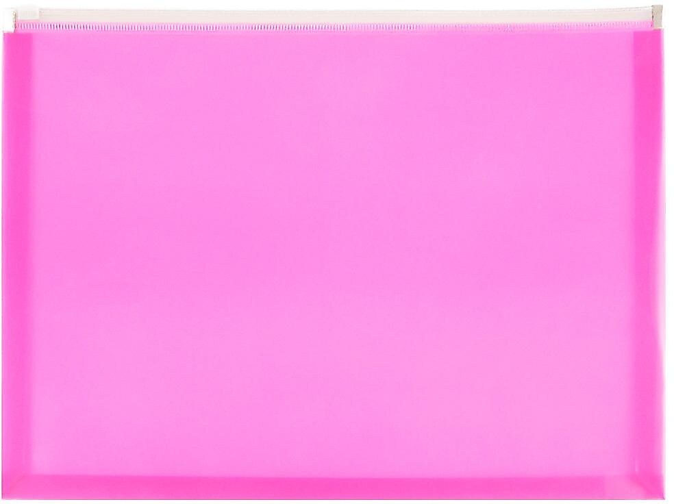 JAM Paper Premium Plastic Document File, 1 Pocket, Letter, Pink, 3/Pack (218Z1hopix3)